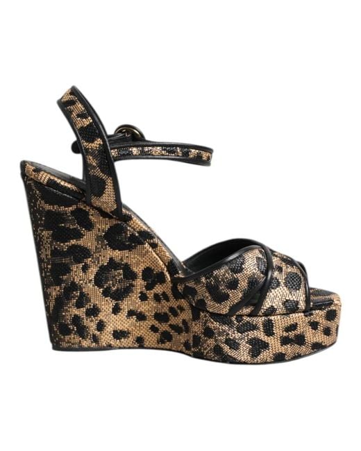 Dolce & Gabbana Metallic Wedges