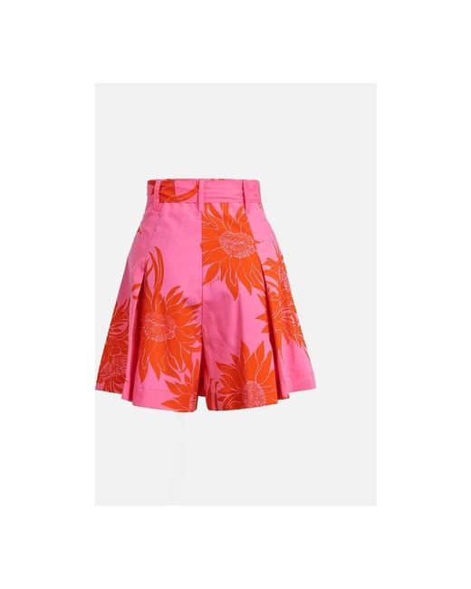 Pinko Red Short Skirts