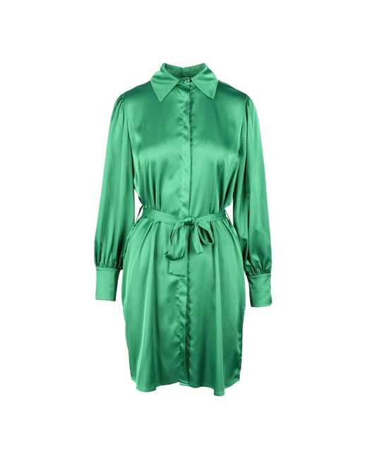 Think! Green Shirt Dresses