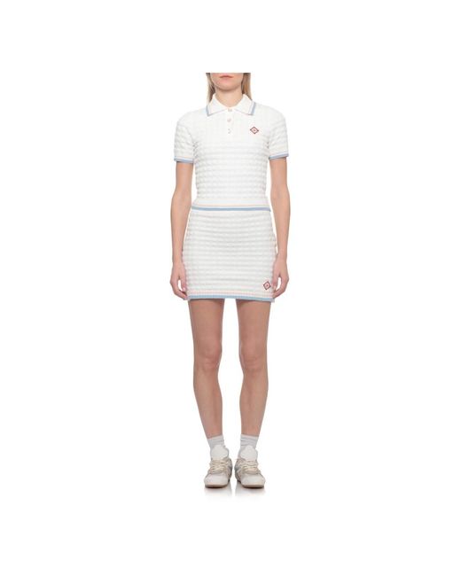 Casablanca White Polo Shirts