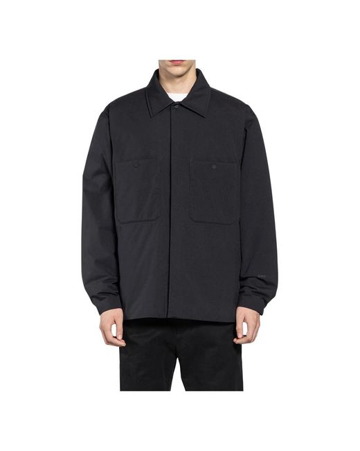 Herno Jassen ,Zwart ,Nylon Gewatteerd Nylon Overshirt in het Black voor heren