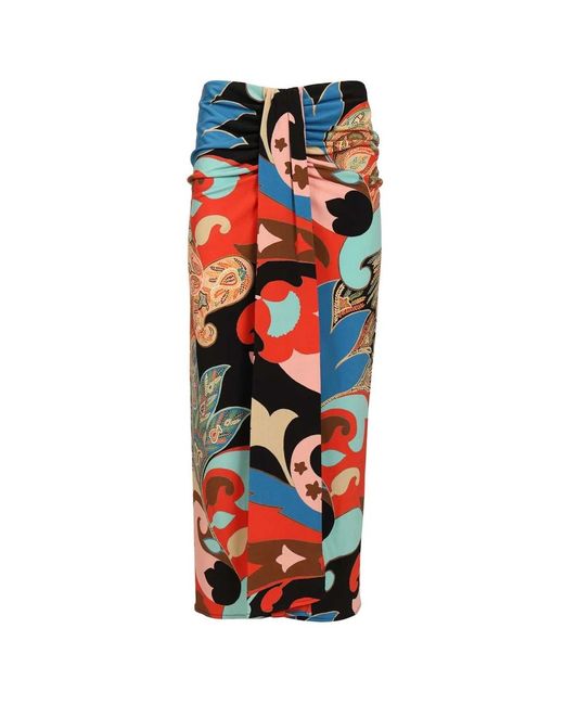 Midi Skirts Etro de color Red