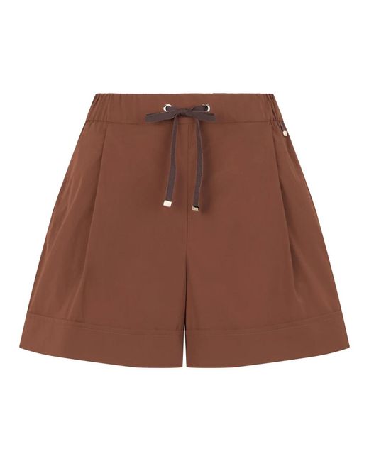 Herno Brown Casual Shorts