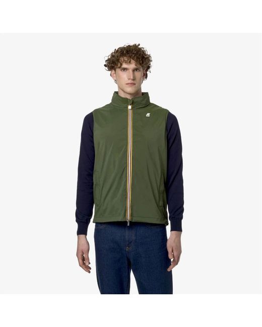K-Way Green Vests for men