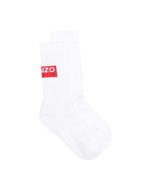 KENZO White Socks for men
