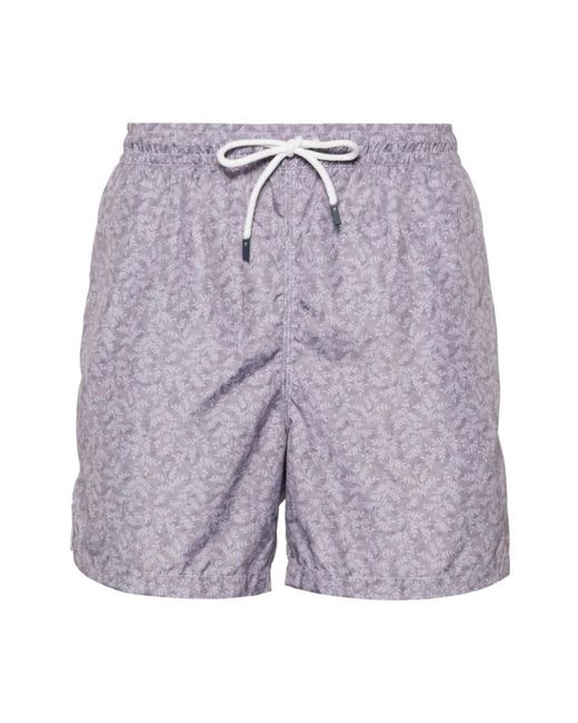 Fedeli Purple Beachwear for men
