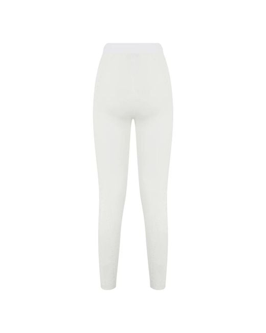 Alberta Ferretti Skinny Pants in het White
