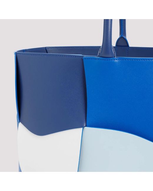 Bottega Veneta Blaue shopper arco lederhandtasche in Blue für Herren