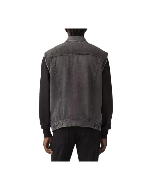Levi's Relaxed Fit Trucker Vest in Black für Herren