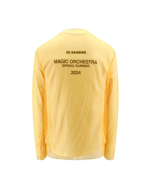 Jil Sander Yellow Long Sleeve Tops for men