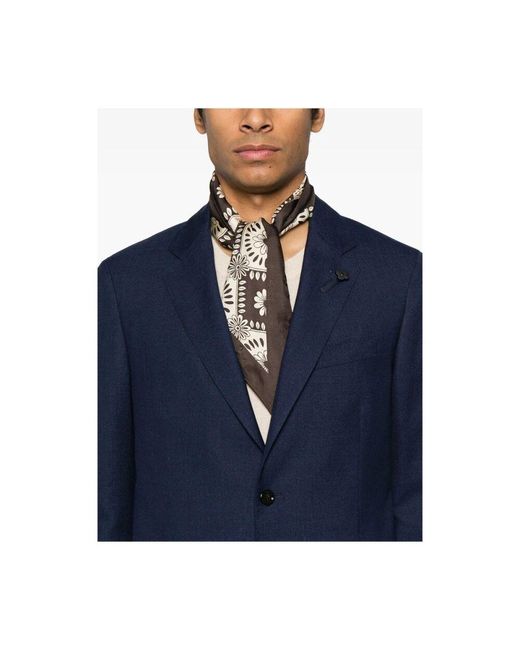 Lardini Dunkelblaue jacke mit taschen in Blue für Herren