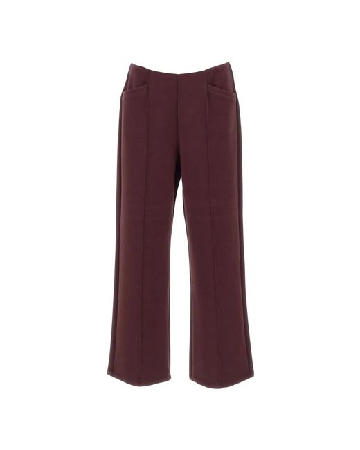 Elena Miro Red Straight Trousers