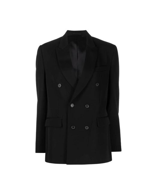 Wardrobe NYC Jassen ,Zwart ,Wol Klassieke Double Breasted Blazer in het Black