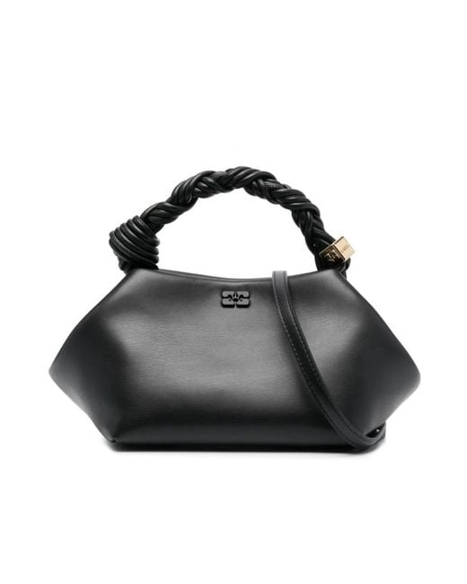 Handbags Ganni de color Black