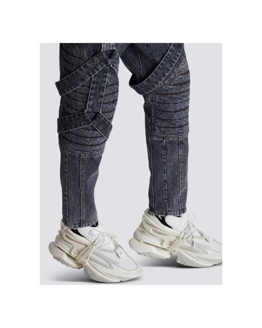 Balmain Slim-fit jeans in Gray für Herren