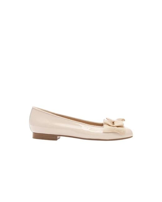 Scarosso Natural Ballerina Shoes