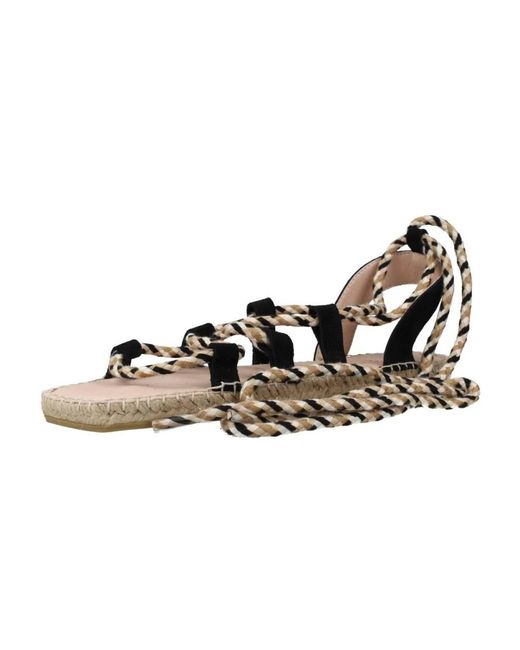 Macarena Flat Sandalen in het Black