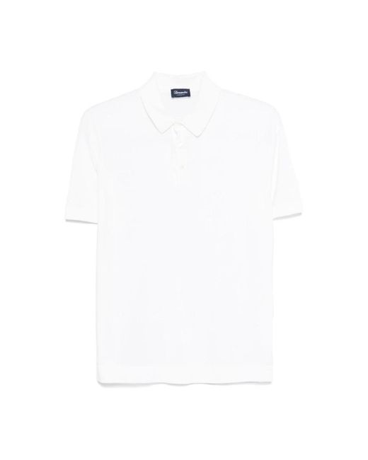 Drumohr White Polo Shirts for men