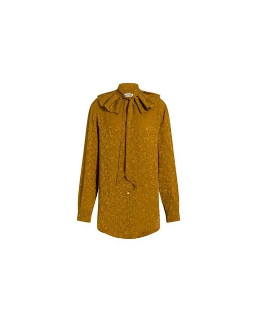Alberta Ferretti Yellow Shirts