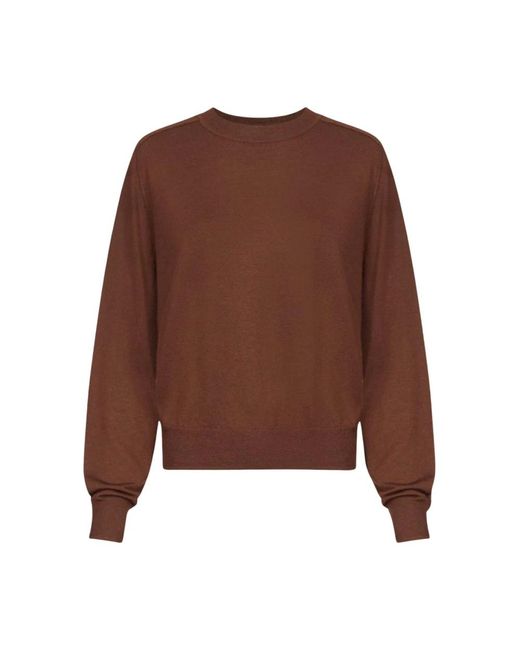 Loulou de Saison Brown Round-Neck Knitwear