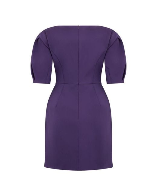 Alberta Ferretti Purple Short Dresses
