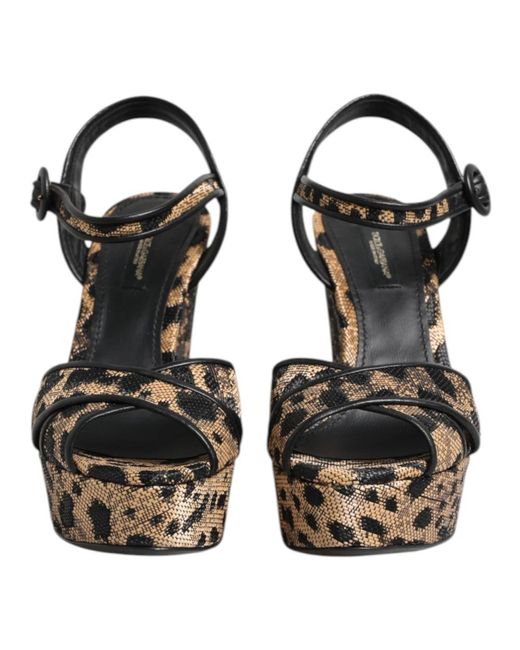 Dolce & Gabbana Metallic Wedges