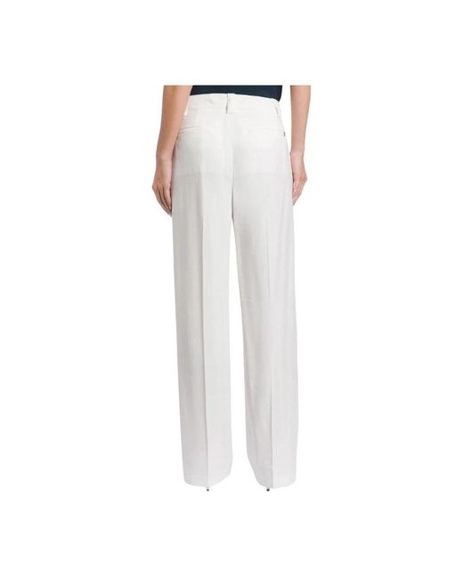Dondup Broeken ,Wit ,Polyester Seam Broeken in het White