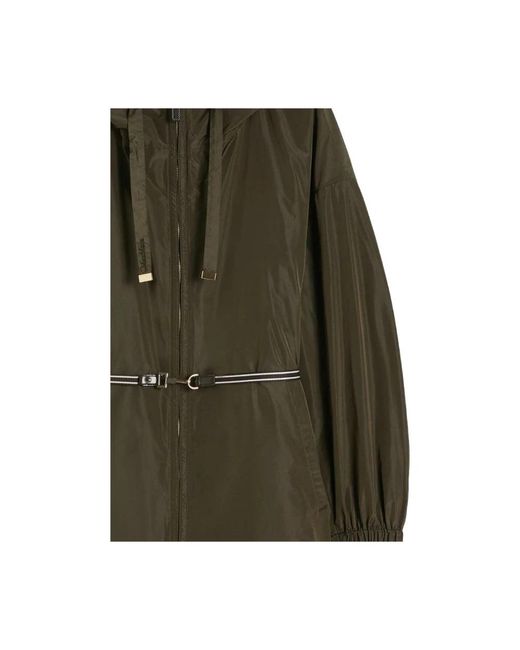 Max Mara Green Trench Coats