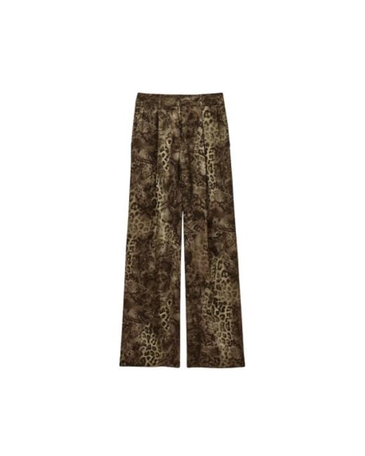 Ba&sh Natural Wide Trousers