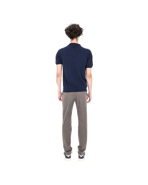 Drumohr Blue Polo Shirts for men
