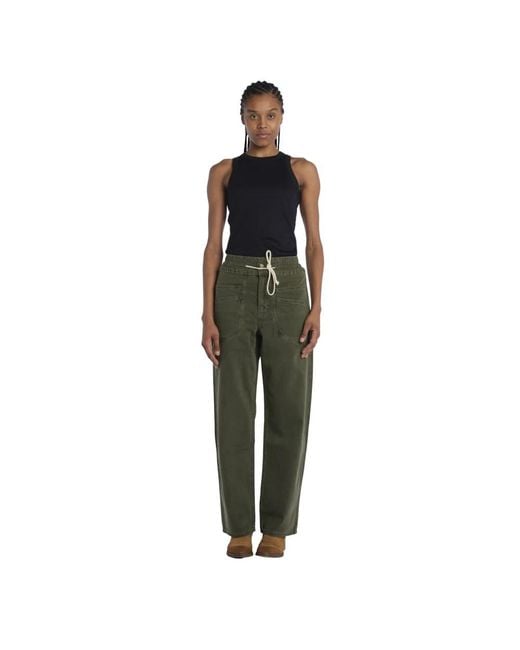 Ba&sh Green Straight Trousers