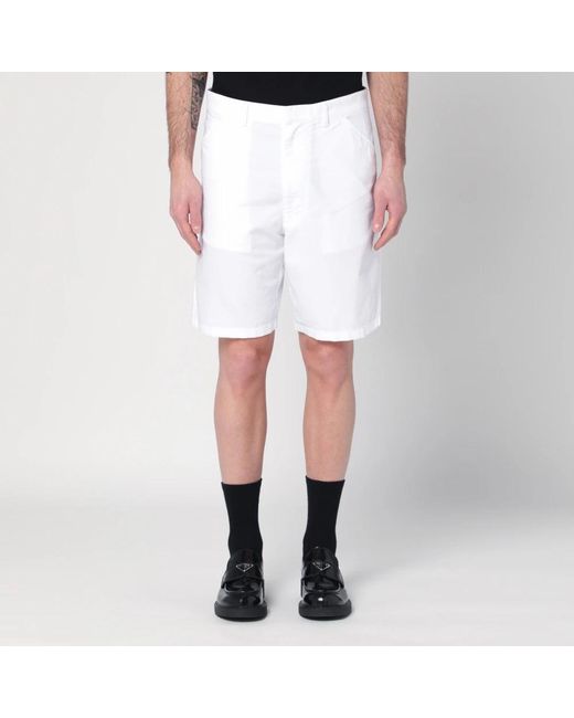Prada White Casual Shorts for men