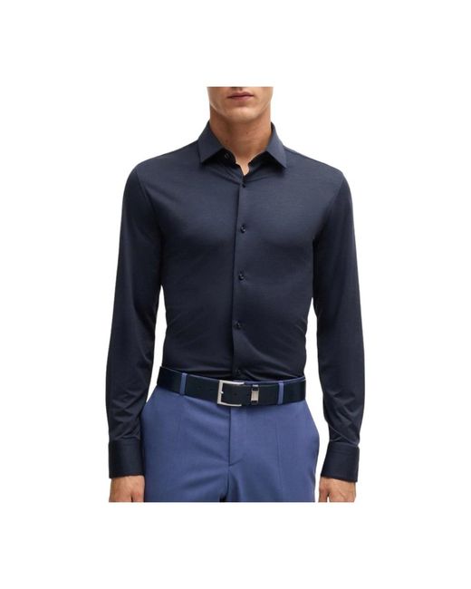Boss Blue Casual Shirts for men