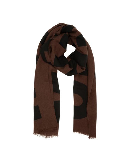 Moschino Brown Winter Scarves for men