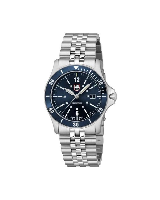 Luminox Accessoires ,Blauw ,Sport Timer 0910 Horloge in het Metallic voor heren