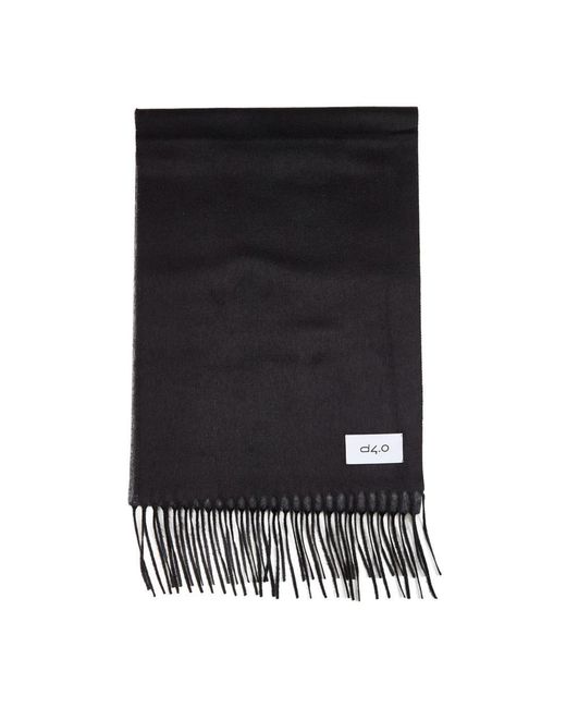 D4.0 Black Winter Scarves for men