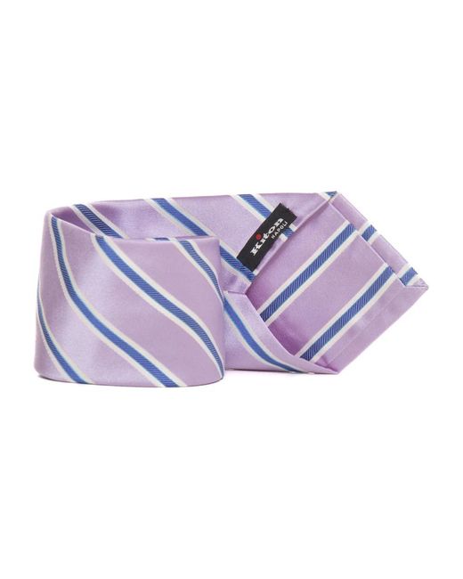 Ties Kiton de hombre de color Purple