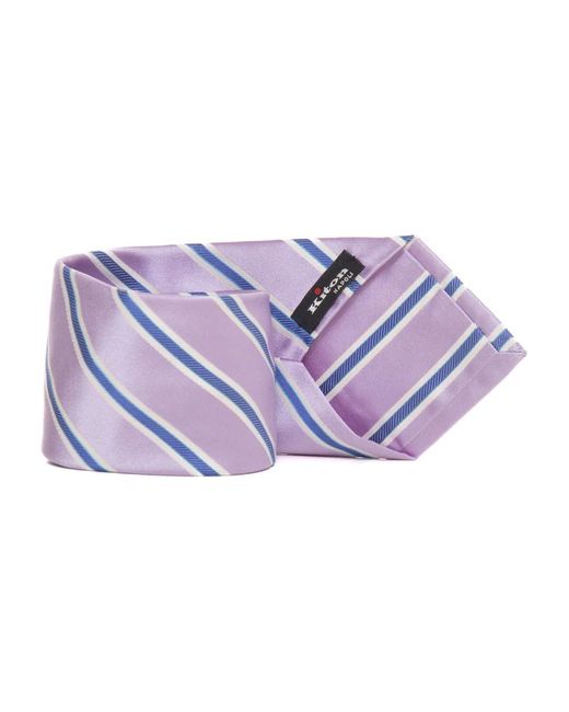 Ties di Kiton in Purple da Uomo