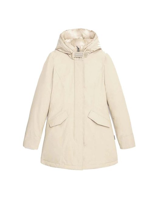 Woolrich Jassen ,Wit ,Winter Jassen in het Natural