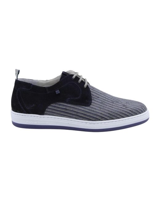 Floris Van Bommel Blue Laced Shoes for men
