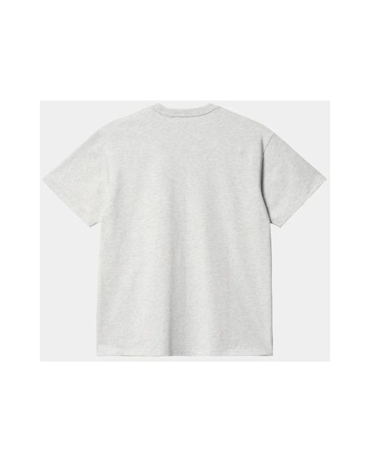 Carhartt Chase t-shirt in ash heather gold in White für Herren