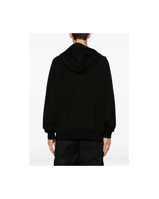 Rick Owens Zip-Through Hoodie in het Black voor heren