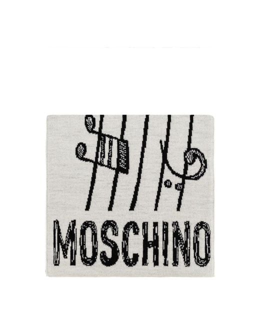 Moschino Black Winter Scarves