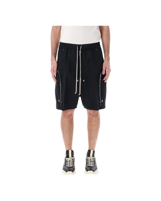 Casual Shorts di Rick Owens in Black da Uomo