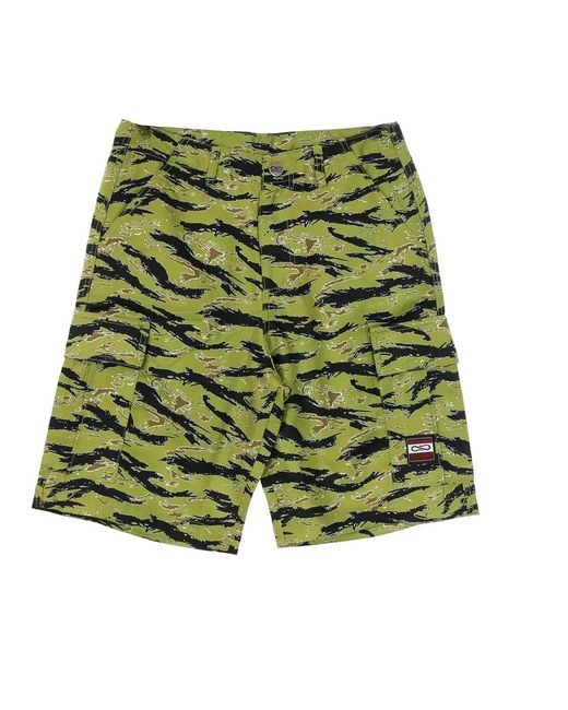Propaganda Green Casual Shorts for men