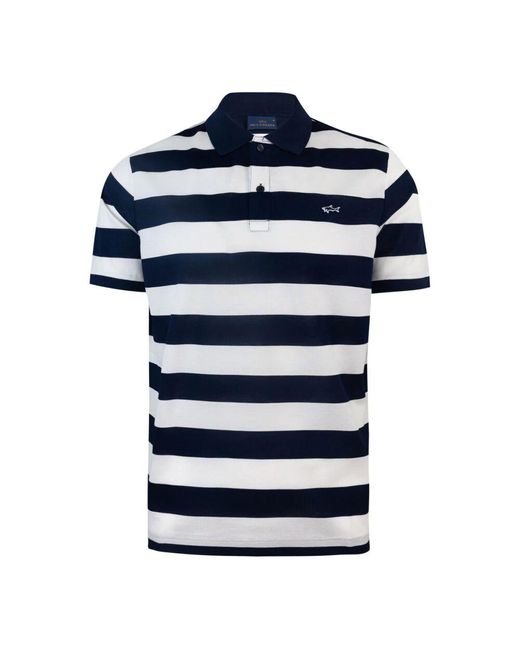 Paul & Shark Blaues Poloshirt Kurzarm Baumwolle in Blue für Herren