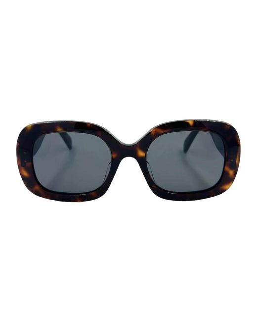 Céline Blue Klassische ovale sonnenbrille in braun