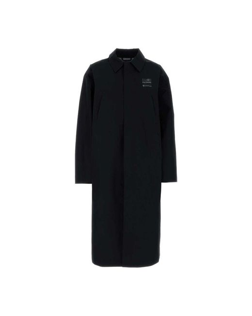 MM6 by Maison Martin Margiela Black Single-Breasted Coats
