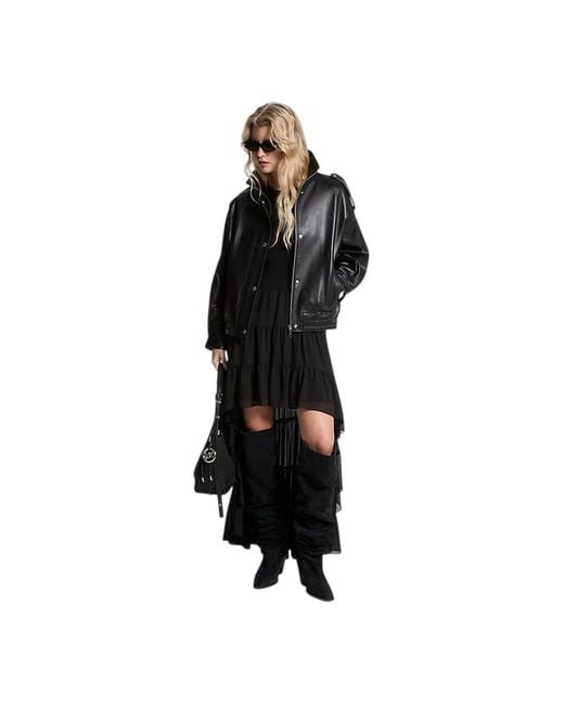 Michael Kors Black Leather Jackets