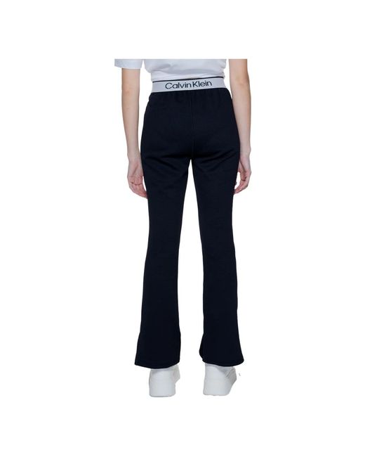Trousers > wide trousers Calvin Klein en coloris Blue